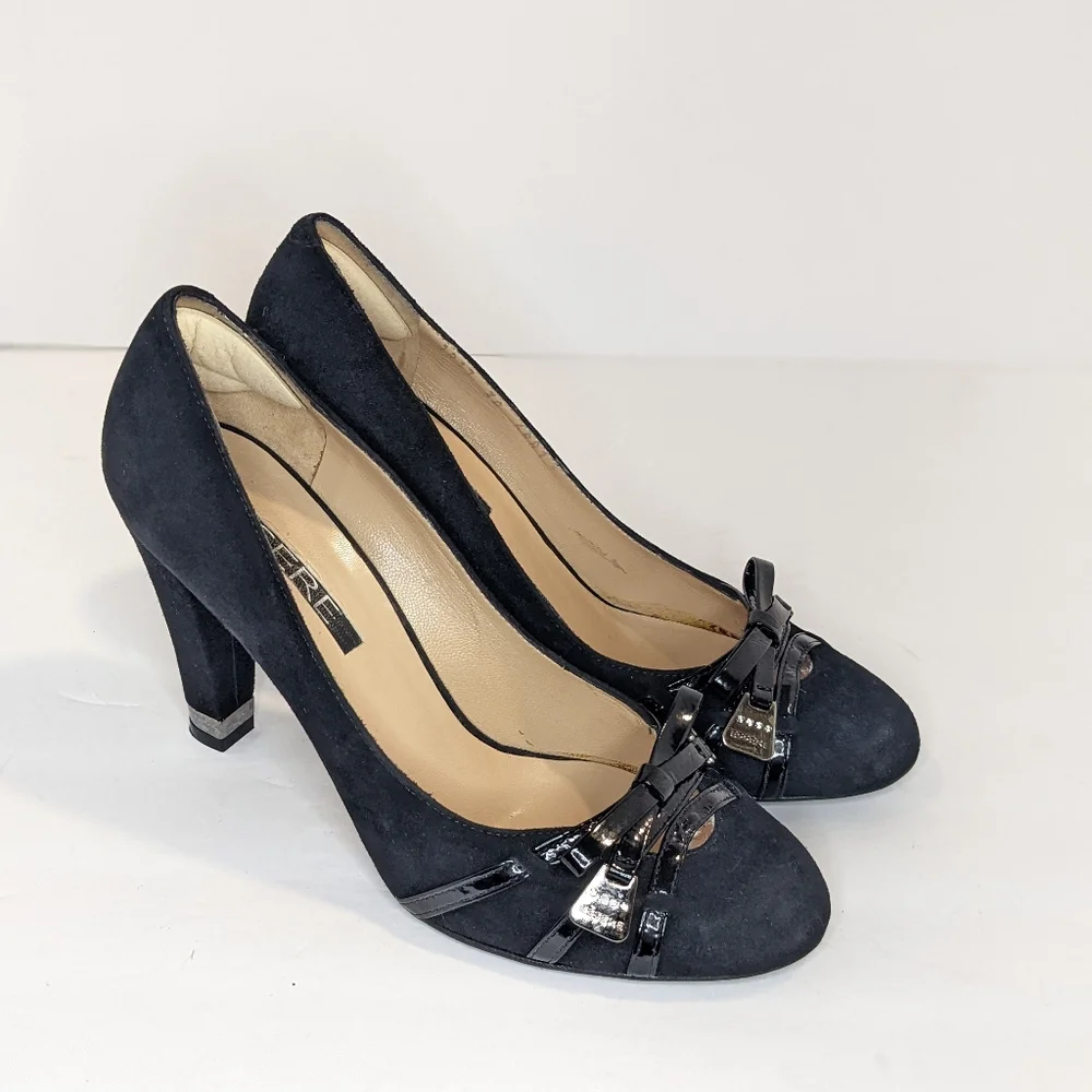 Essere suede and leather heels - Picture 15 of 16